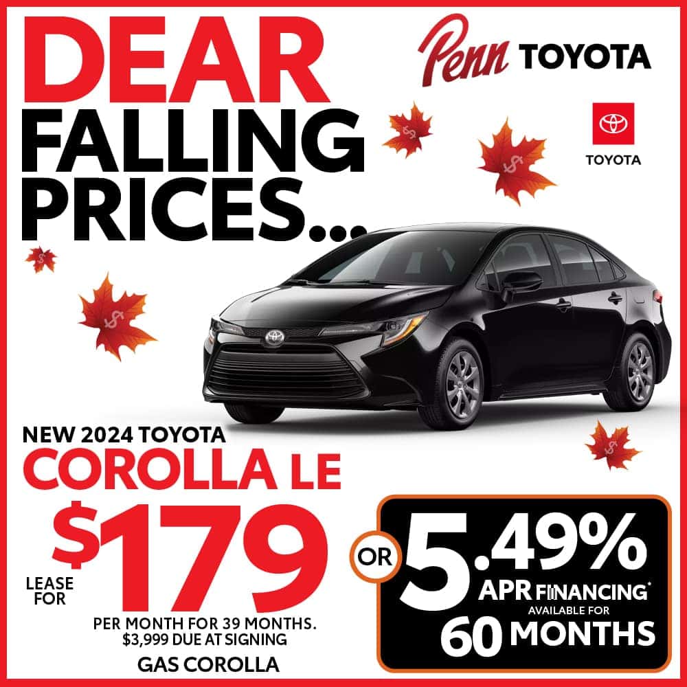 Lease & Finance Specials | Penn Toyota