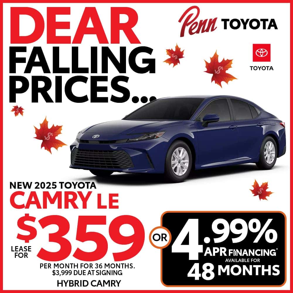 Lease & Finance Specials | Penn Toyota