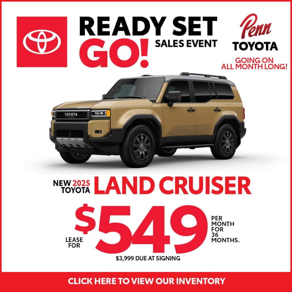 Lease a 2025 Land Cruiser for $549 for 36 Months 