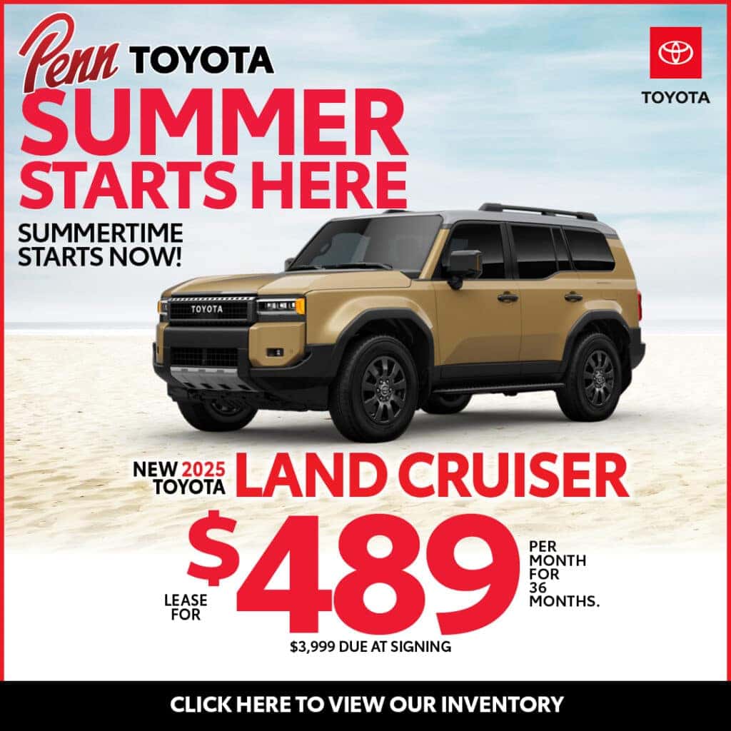 Lease a 2025 Land Cruiser for $489 for 36 Months 