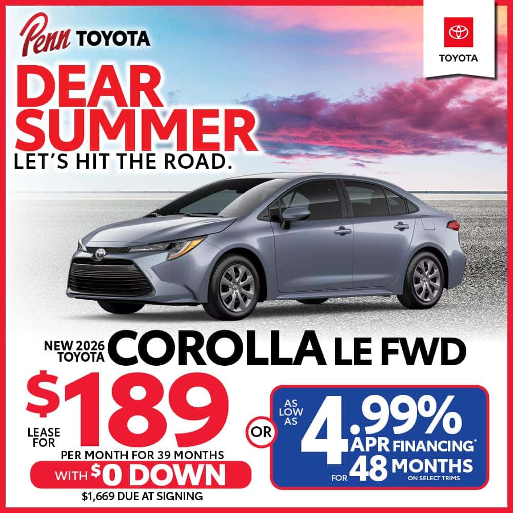 NEW 2026 TOYOTA COROLLA LE FWD