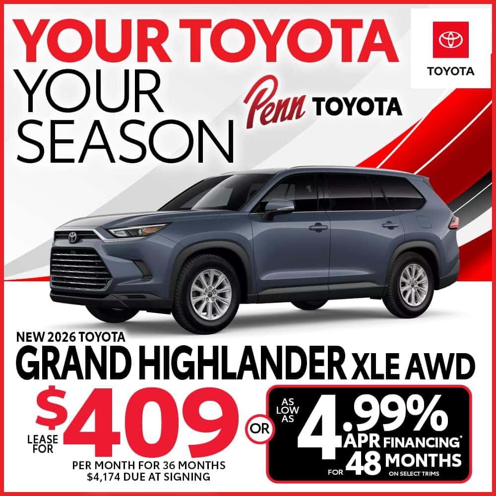 NEW 2026 TOYOTA GRAND HIGHLANDER XLE
