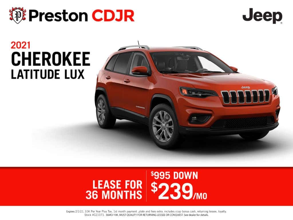 New Vehicle Special Offers Preston Chrysler Dodge Jeep Ram
