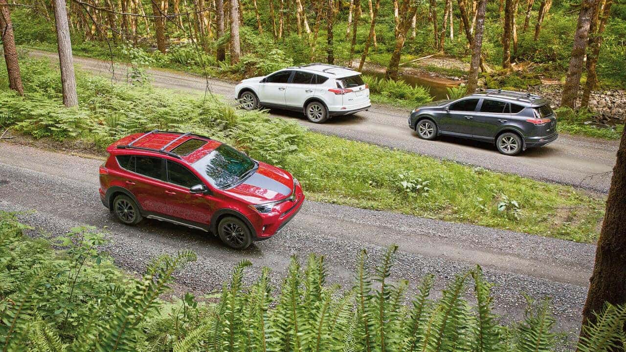 2018 Toyota RAV4 XLE, Adventure, and Limited