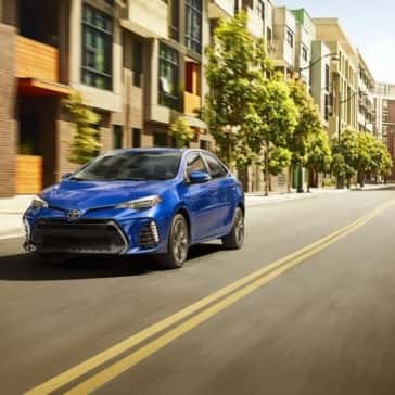 2018 Toyota Corolla on road