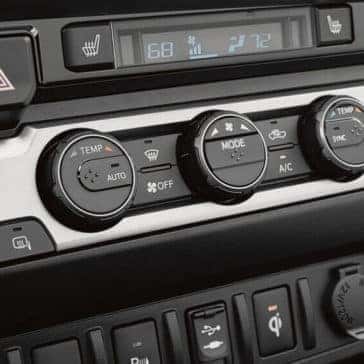 2018 Toyota Tacoma climate controls