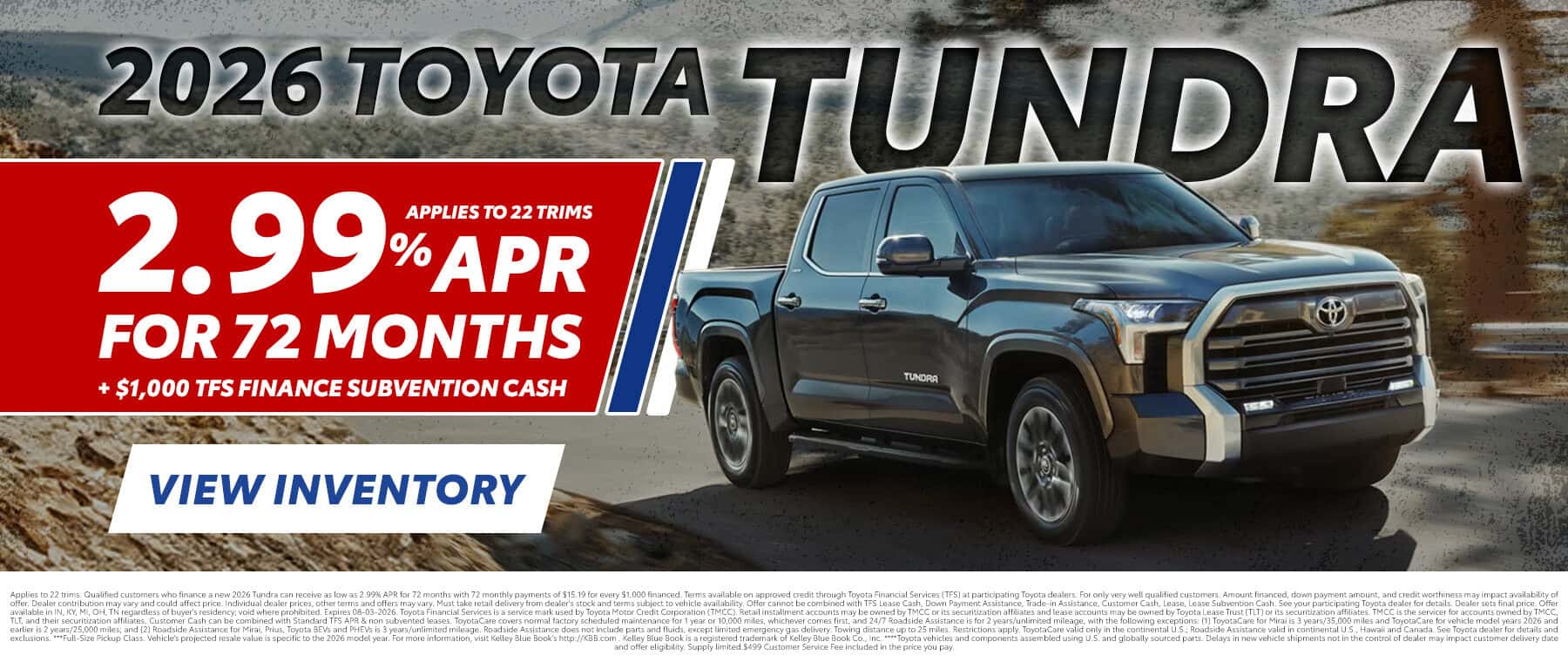 July 2026 Tundra Special