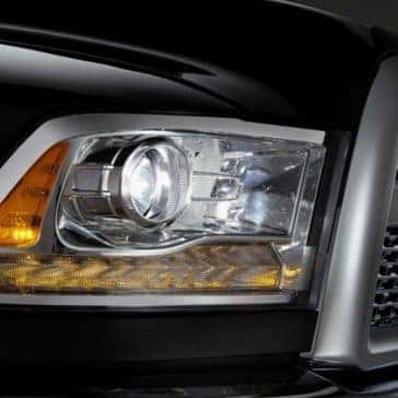 2018 RAM 2500 headlights up close