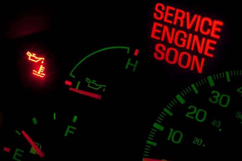 check engine light warning