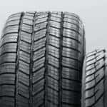 Tires lined up