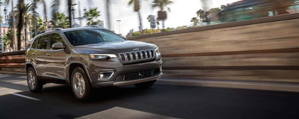 2021 Jeep Cherokee Driving down california road