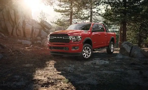 Ram 1500 in the woods