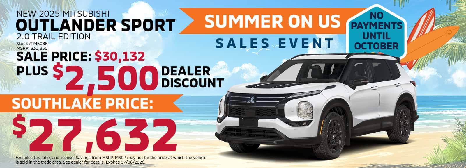 2025 Mitsubishi Outlander Sport 2.0 Trail Edition | Southlake Mitsubishi