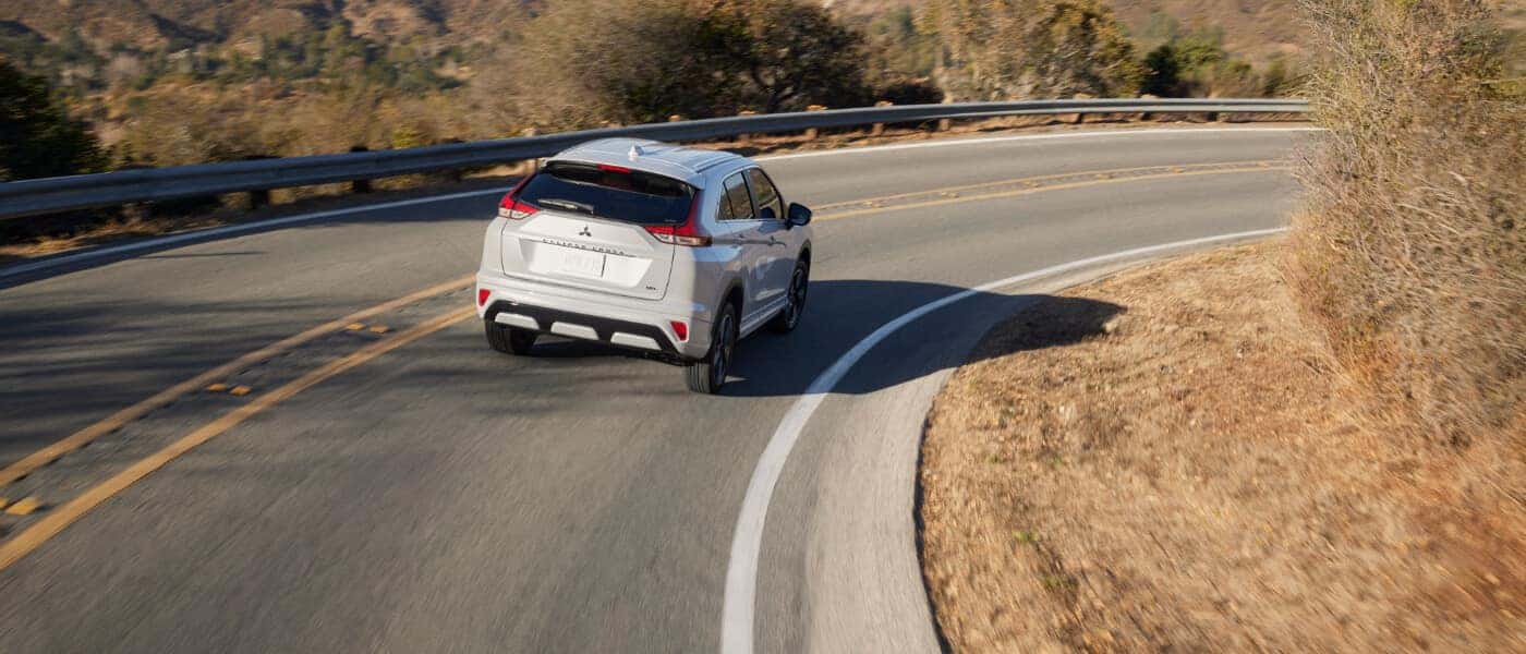 2026 Mitsubishi Eclipse Cross Exterior Driving Around Curved Road