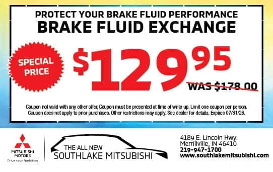Brake Fluid Special| Southlake Mitsubishi