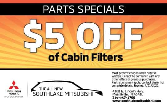 $5 Off Cabin Filters | Southlake Mitsubishi
