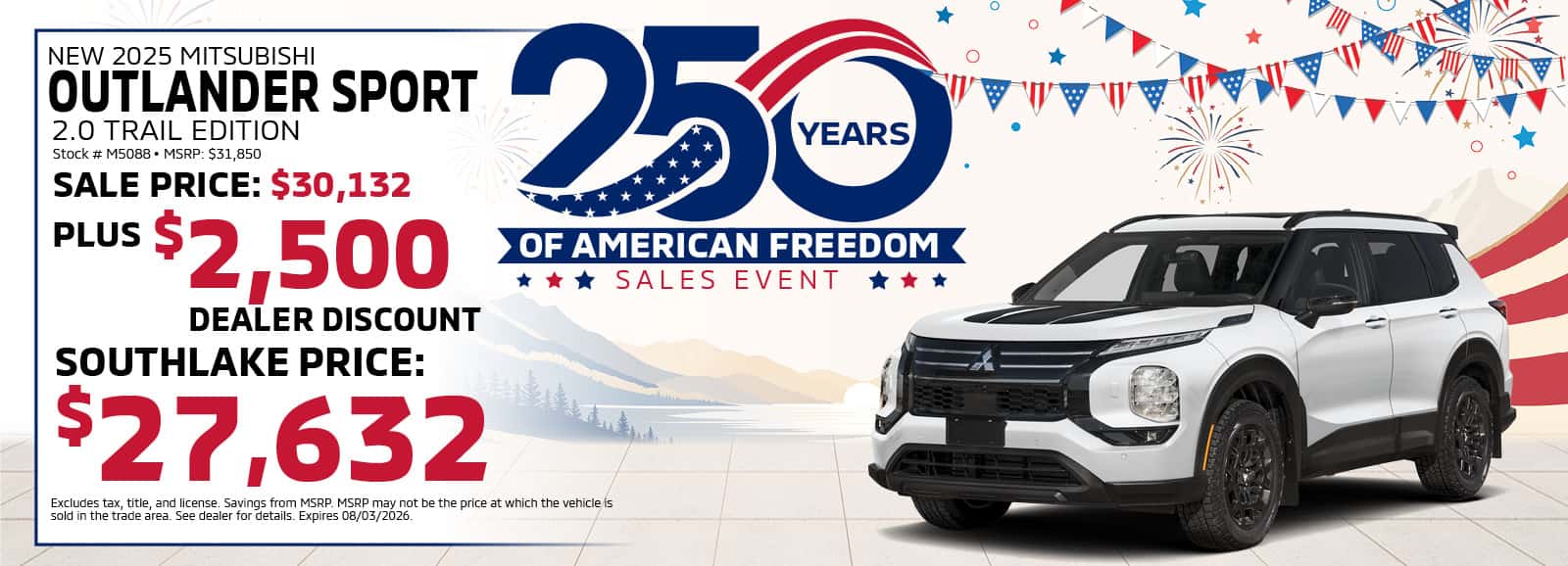2025 Mitsubishi Outlander Trail Edition APR Offer | Southlake Mitsubishi