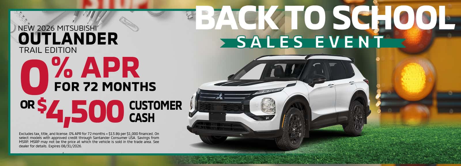 2026 Mitsubishi Outlander Trail Edition APR Offer | Southlake Mitsubishi