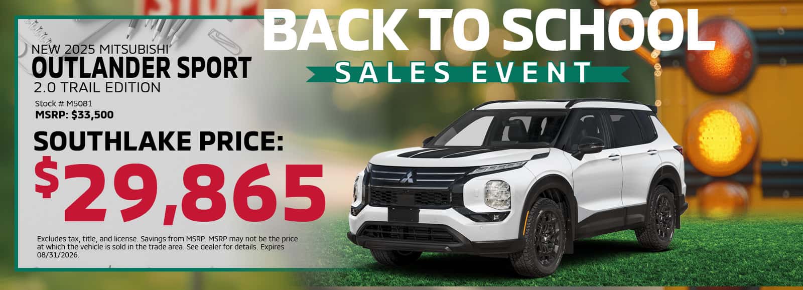 2025 Mitsubishi Outlander Sport Trail Edition APR Offer | Southlake Mitsubishi