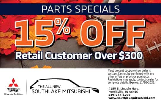 15% off $300 | Southlake Mitsubishi