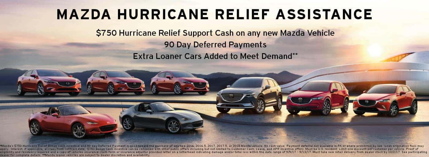 Mazda Hurricane Relief Incentive at Sport Mazda in Orlando, FL