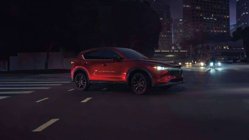 red 2025 mazda cx-5 suv