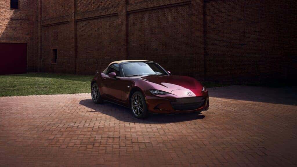 red 2025 mazda mx-5 miata