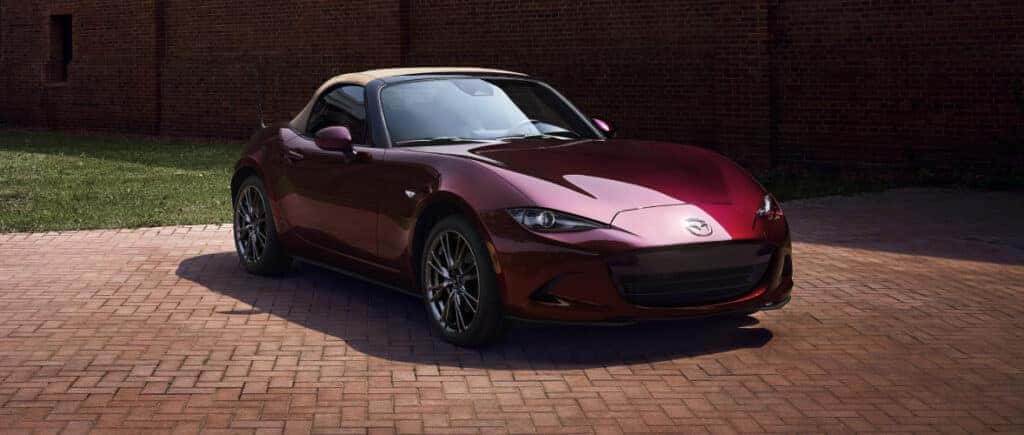 red 2025 mazda mx-5 miata