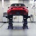 red mazdas being serviced