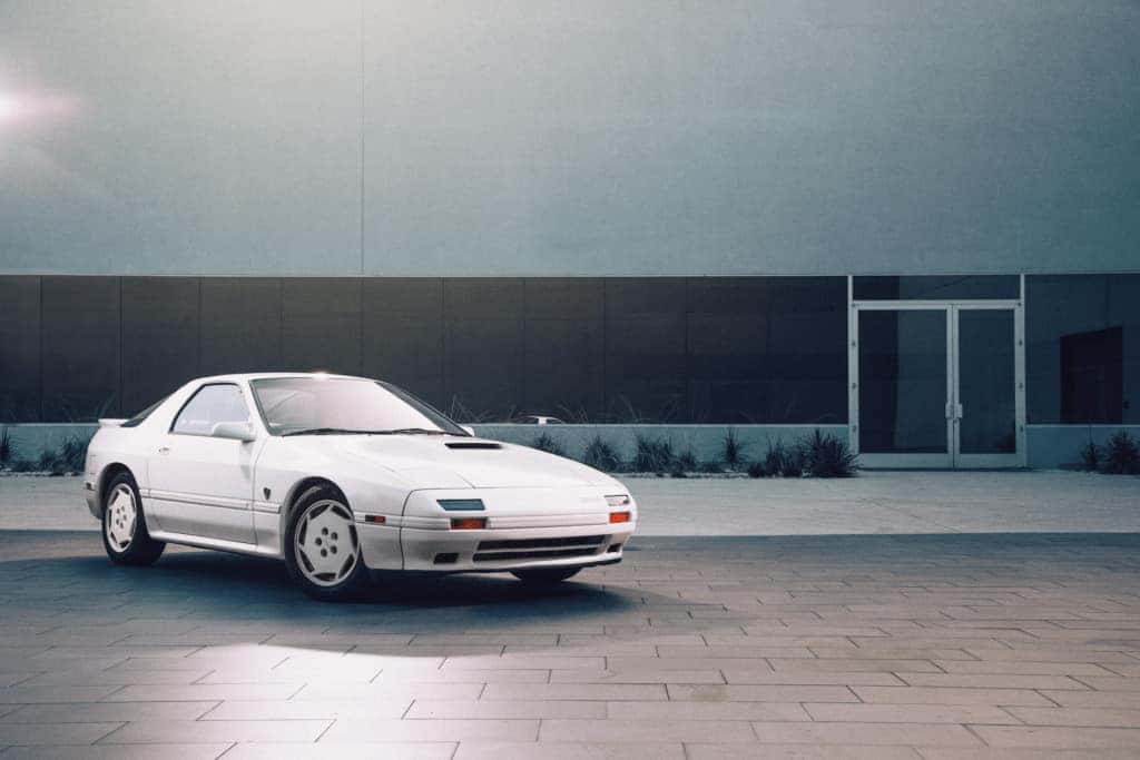 white mazda rx-7