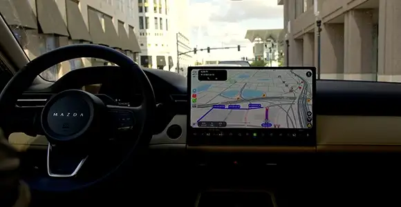 2026 Mazda CX-5 S Premium Plus 15.6-inch touchscreen display at Sport Mazda South Orlando