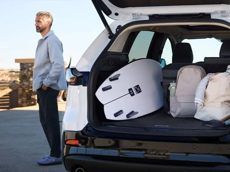 2026 Mazda CX-5 cargo area with one seat folded in the 40/20/40 folding seat setup, Sport Mazda South Orlando
