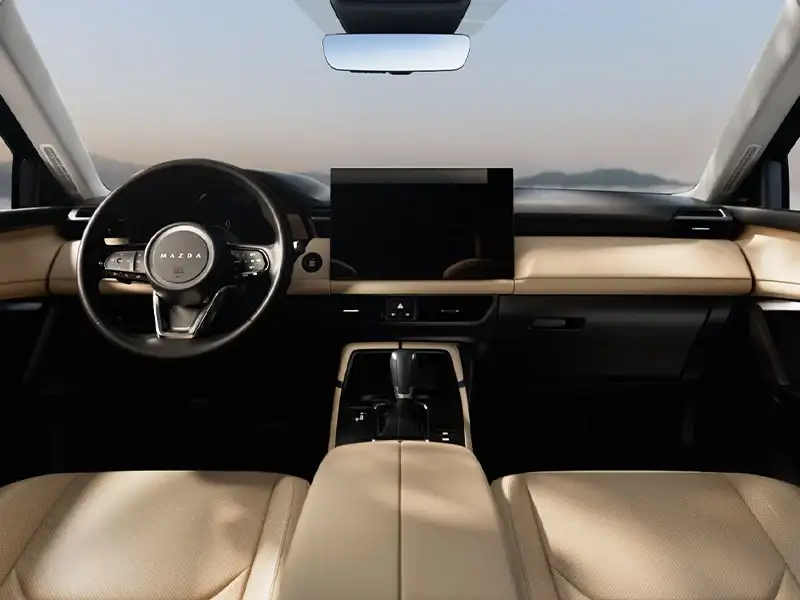 Dashboard and 15.6-inch touchscreen of the 2026 Mazda CX-5 2.5 S Premium Plus at Sport Mazda South Orlando