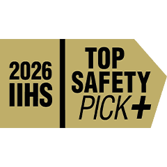 IIHS 2026 TOP SAFETY PICK+ award badge earned by the 2026 Mazda CX-5