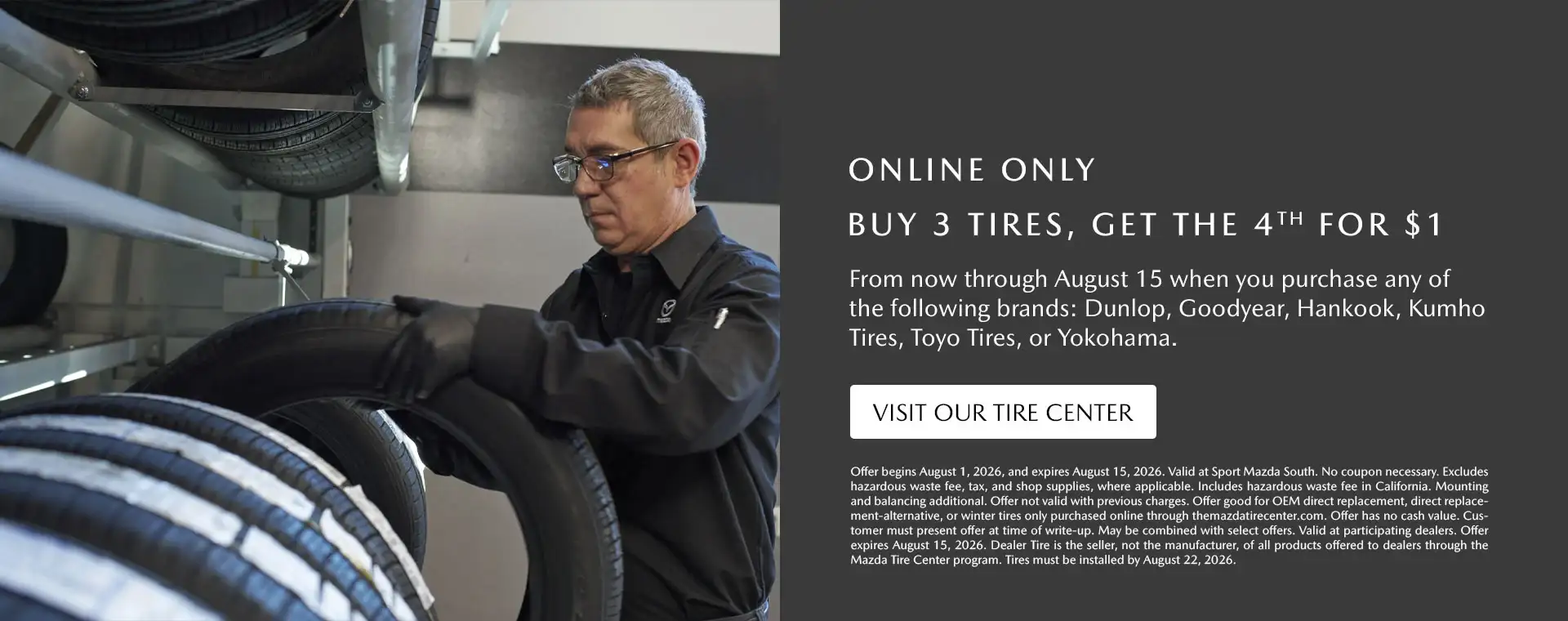 August 2026 Online Tire Special Home Desktop Sport Mazda South Orlando, FL 32837