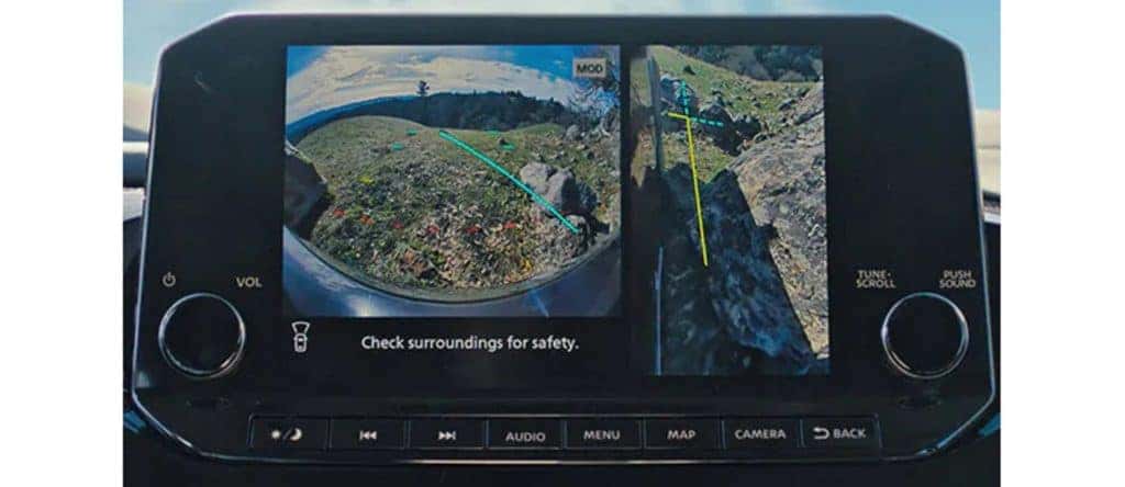 Back up camera screen