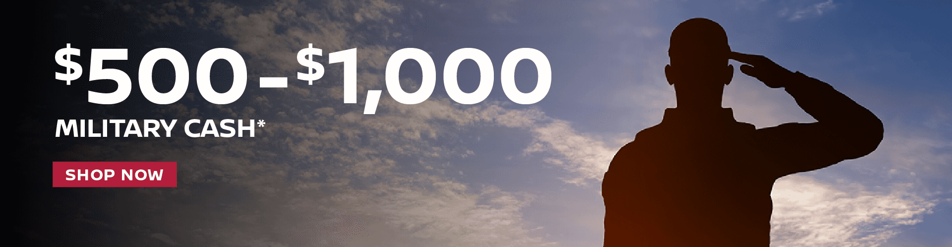 $500-$1,000 Military Cash