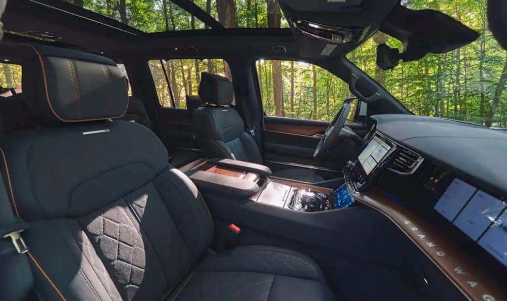 Interior of the 2023 Grand Wagoneer at Landers Chrysler Dodge Jeep Ram in Little Rock, AR
