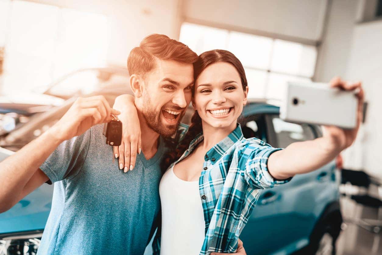 Another happy couple here at Steven Nissan in Harrisonburg, VA