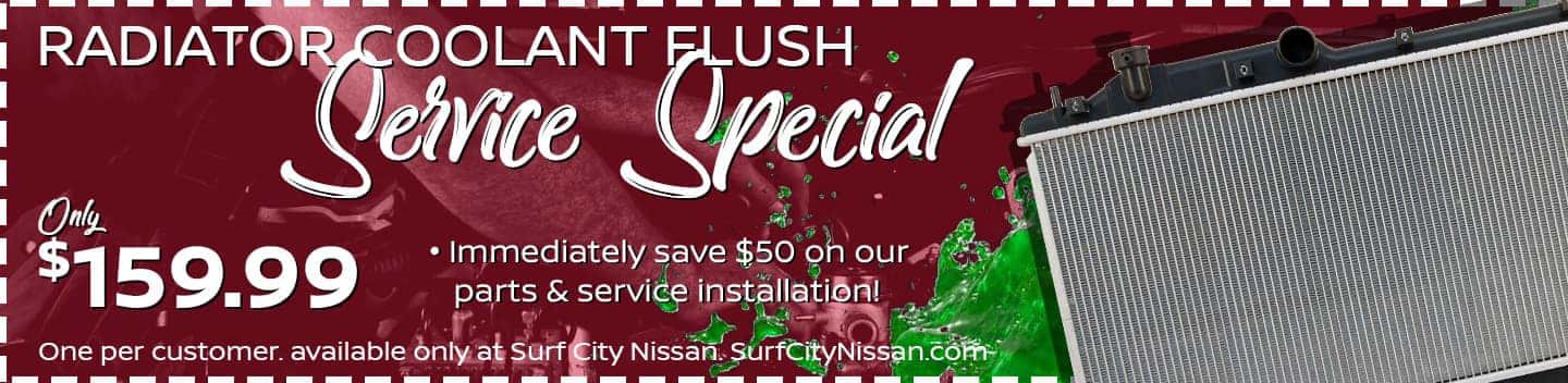 Coolant Flush Service Special at Huntington Beach Nissan dealership