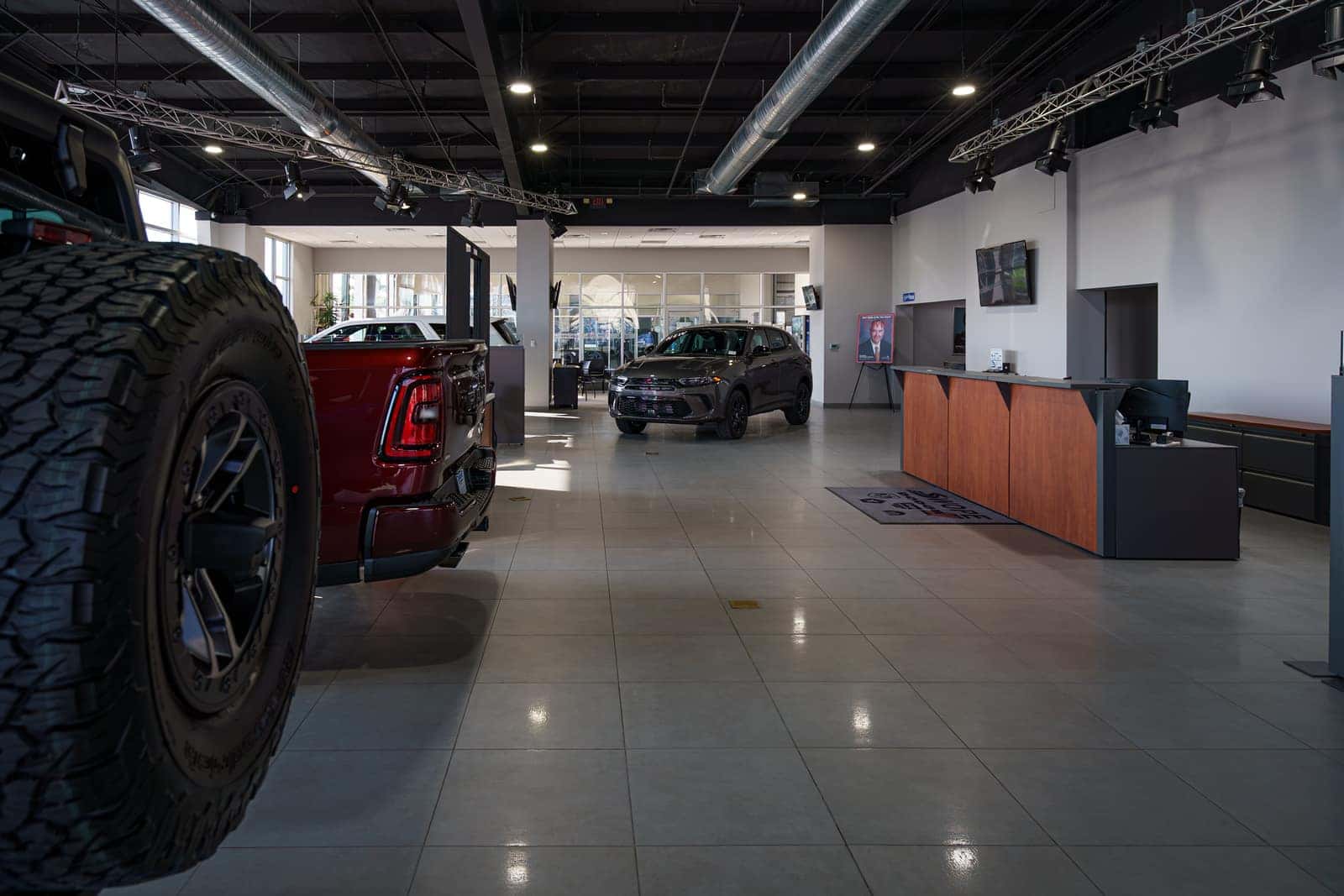 Customer and service area at Swope Chrysler Dodge Jeep Ram