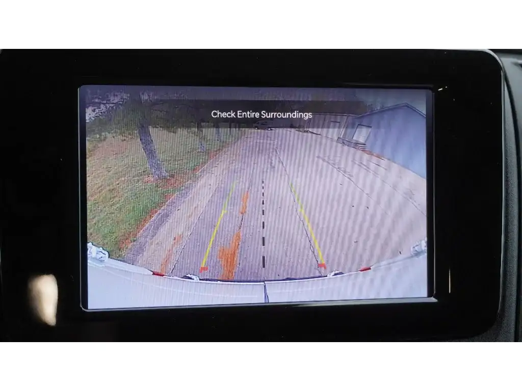 ParkView rear backup camera display in the 2025 Ram ProMaster 3500