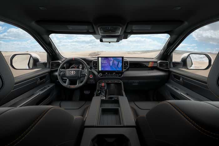 Toyota Tundra SR5 interior with TRD Rally Package