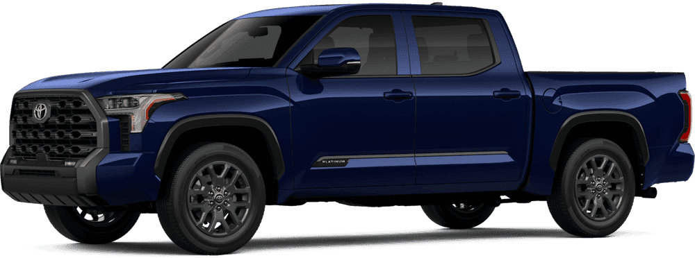 Blue Toyota Tundra Platinum full-size pickup