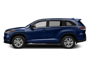 Blue 2018 Highlander Hybrid