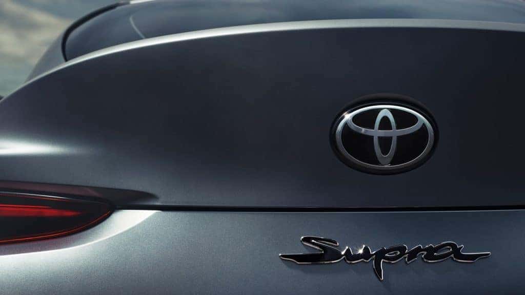 Back of Toyota Supra