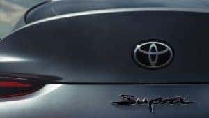 Back of Toyota Supra