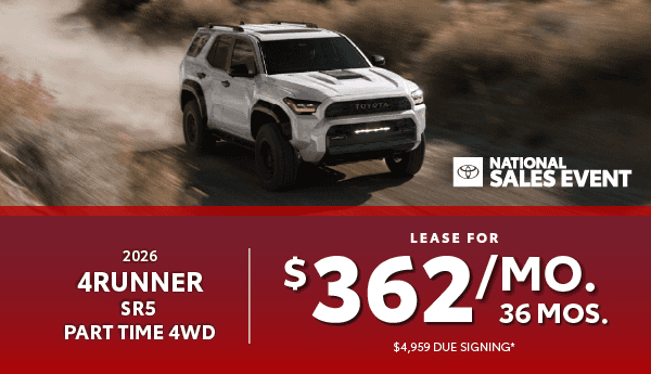 2026 Toyota 4Runner SR5 Part Time 4WD
