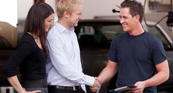 Guys shaking hands