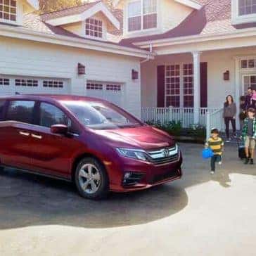 2019 Honda Odyssey In Driveway